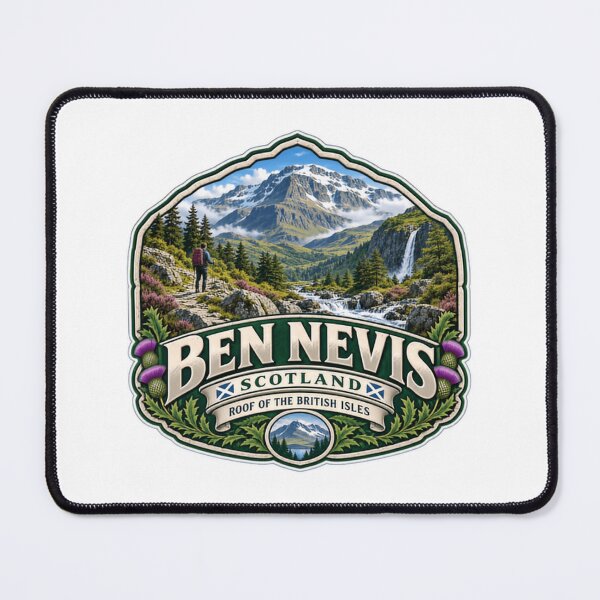 Item preview, Ben Nevis Scotland Roof Of The British Isles Mountaineering Hiking Traveler designed and sold by NeedForParks.