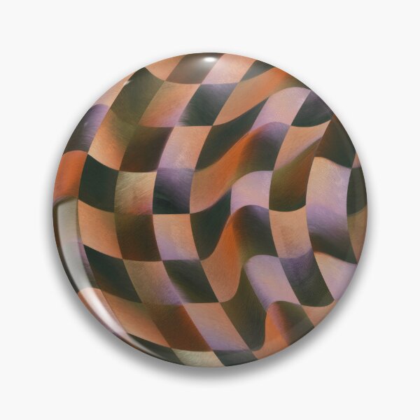 Item preview, Purple, Orange & Black Warped Checkerboar designed and sold by AlfiB.