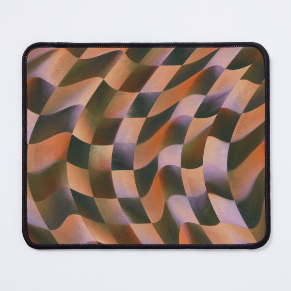 Item preview, Purple, Orange & Black Warped Checkerboar designed and sold by AlfiB.