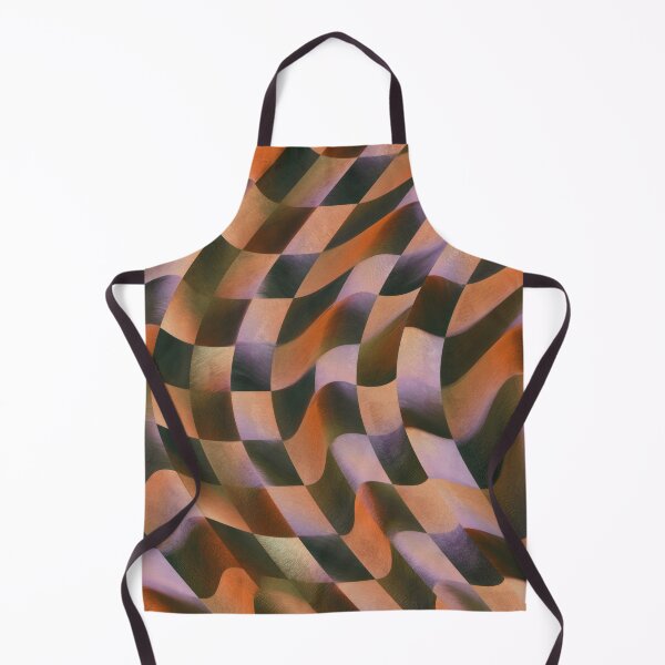 Item preview, Purple, Orange & Black Warped Checkerboar designed and sold by AlfiB.