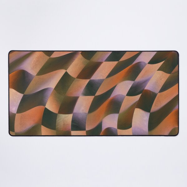 Item preview, Purple, Orange & Black Warped Checkerboar designed and sold by AlfiB.