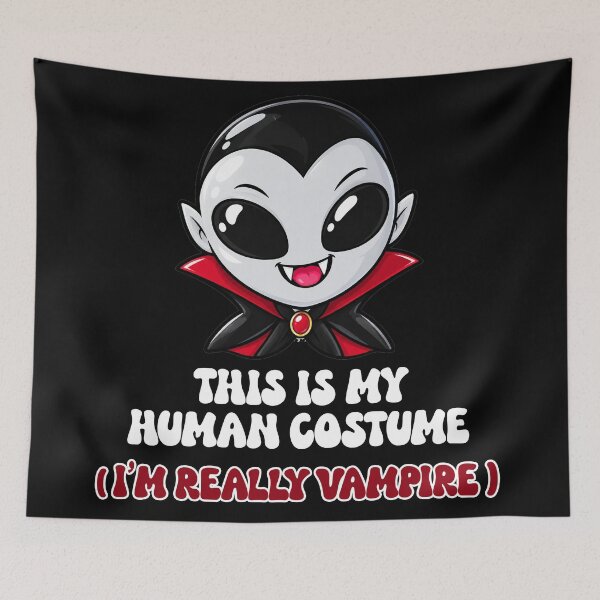 Item preview, Kawaii Vampire Human Costume Funny Halloween Design designed and sold by DjFreeq.