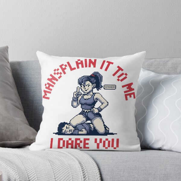 Item preview, Mansplain It To Me I Dare You – Retro Pixel Art Feminist Funny designed and sold by LoFizzy.