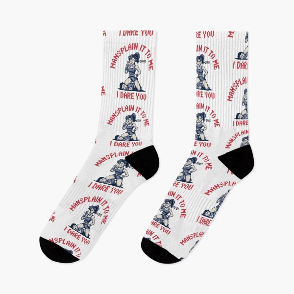 Item preview, Mansplain It To Me I Dare You – Retro Pixel Art Feminist Funny designed and sold by LoFizzy.