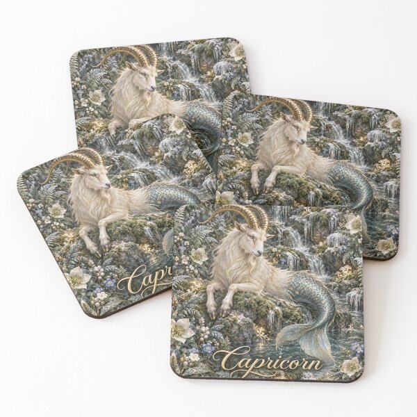 Item preview, Capricorn Enchanted Zodiac Fantasy Art designed and sold by FairyArtCottage.