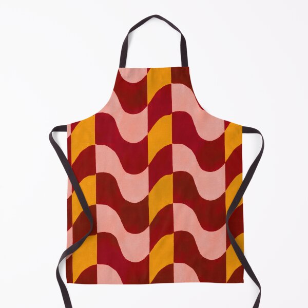 Item preview, Red, Pink & Orange Groovy Wavy Checkerboard designed and sold by AlfiB.