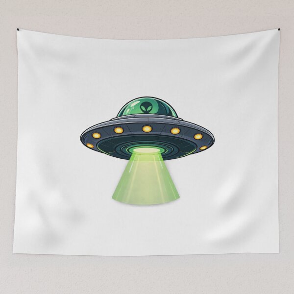 Item preview, Retro UFO Alien Ship – Cosmic Flying Saucer T-Shirt Design designed and sold by LarkLeaf.