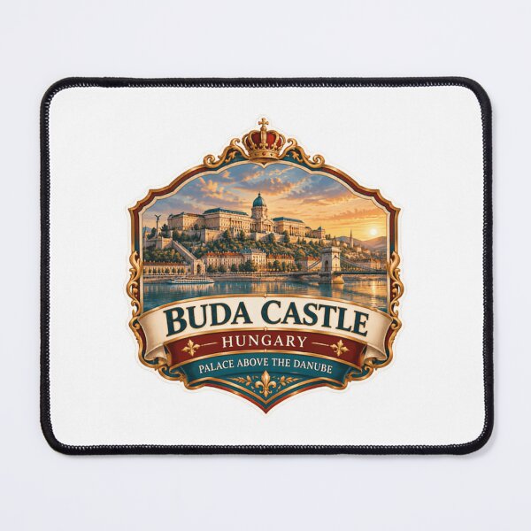 Item preview, Castillo de Buda, Hungría. Palacio sobre el Danubio. Recuerdo para viajeros europeos y turistas. designed and sold by NeedForParks.