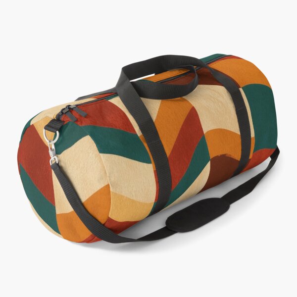 Item preview, Teal, Rust & Cream Retro Wavy Chevron Stripes designed and sold by AlfiB.