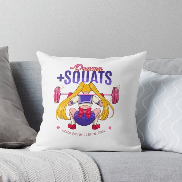 Item preview, Anime Girl Squatting With Pink Barbell designed and sold by WATEKE.