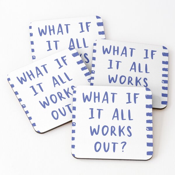 Item preview, What If It All Works Out? – Positive Thinking Inspirational Quote designed and sold by NeedForParks.