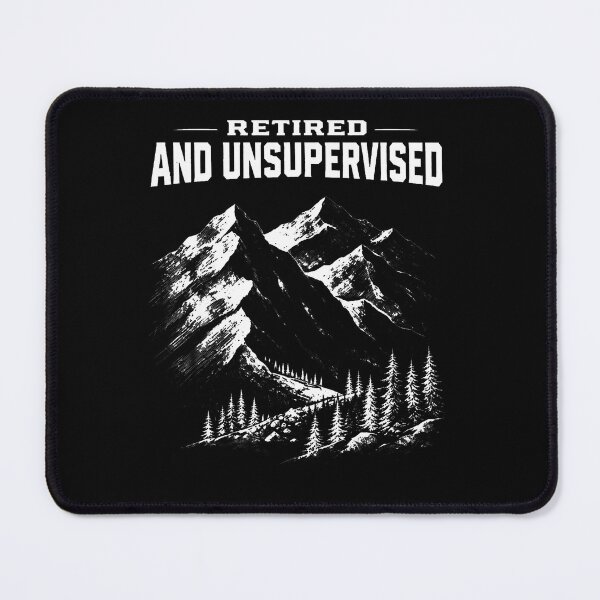 Item preview, Retired And Unsupervised Mountain Funny Vintage designed and sold by Pider-Vampire.