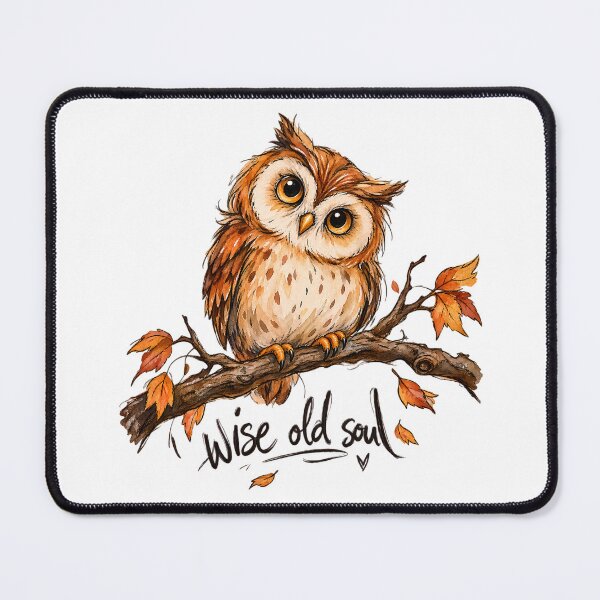 Item preview, Wise Old Soul Autumn Owl designed and sold by Fuzzaroo.