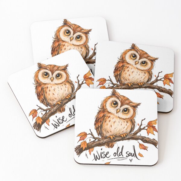 Item preview, Wise Old Soul Autumn Owl designed and sold by Fuzzaroo.