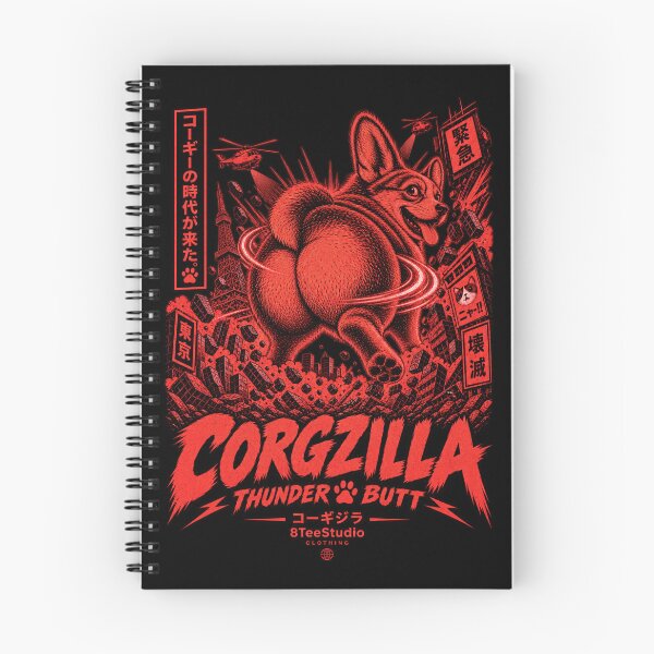 Item preview, Corgzilla Thunder Butt Giant Corgi Kaiju Art designed and sold by ElizBurkes.