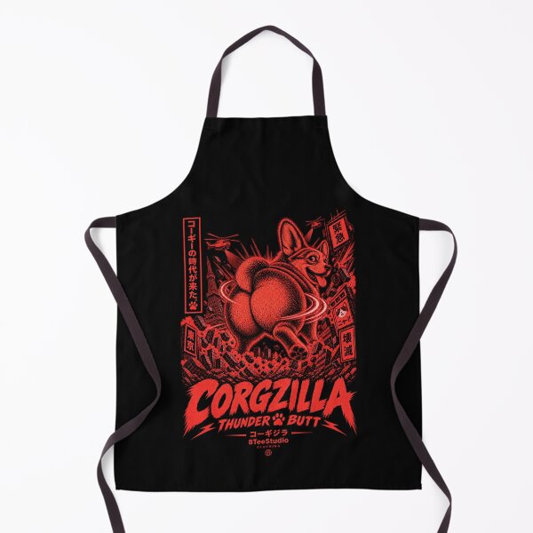 Item preview, Corgzilla Thunder Butt Giant Corgi Kaiju Art designed and sold by ElizBurkes.