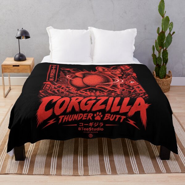 Item preview, Corgzilla Thunder Butt Giant Corgi Kaiju Art designed and sold by ElizBurkes.