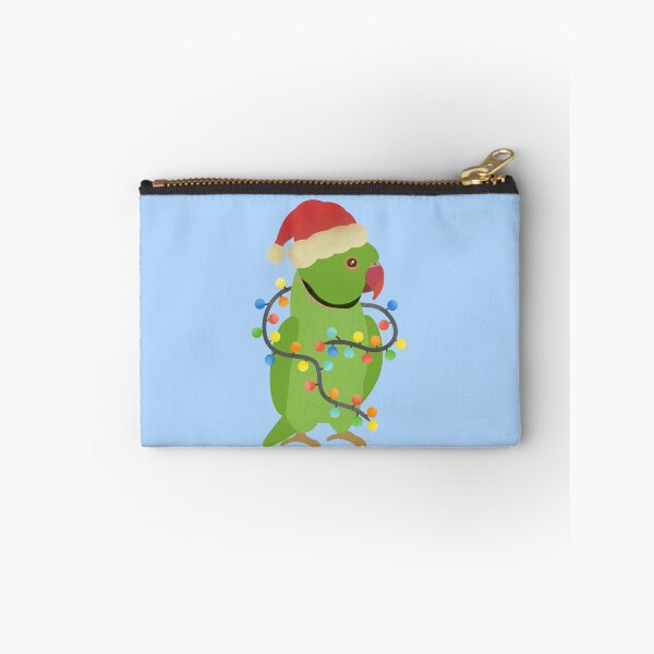Item preview, Green Indian Ringneck Christmas Illustration designed and sold by FandomizedRose.