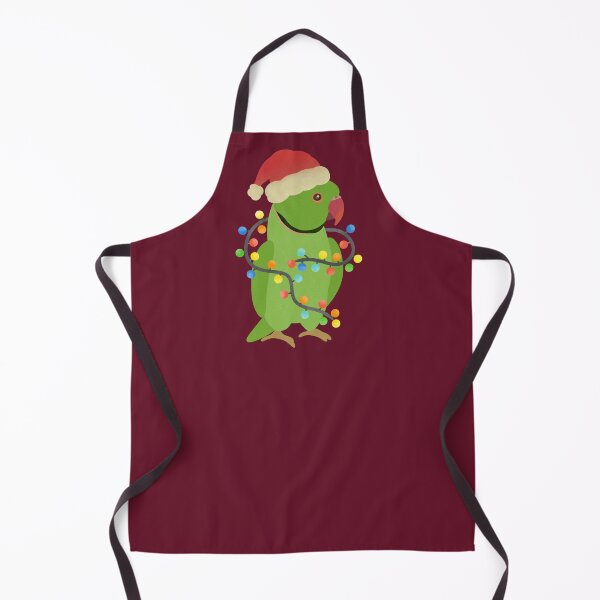 Item preview, Green Indian Ringneck Christmas Illustration designed and sold by FandomizedRose.