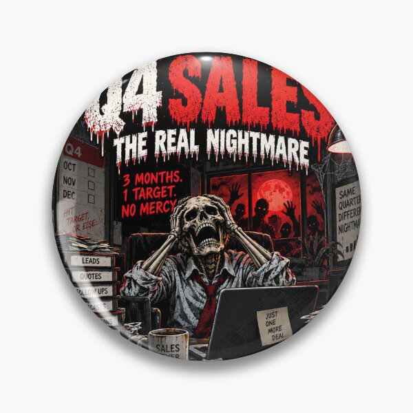 Item preview, Q4 Sales: A Real Nightmare – Funny Sales Target Halloween Design designed and sold by KeeganDykes.