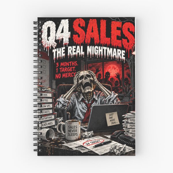 Item preview, Q4 Sales: A Real Nightmare – Funny Sales Target Halloween Design designed and sold by KeeganDykes.