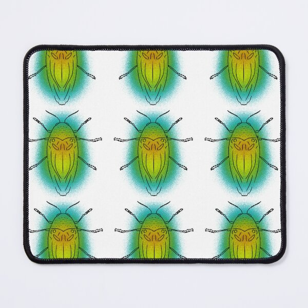 Item preview, Sternocera Jewel Beetle Line-art (Blue, Green, Yellow & Orange) designed and sold by Burnt_Pikachu.