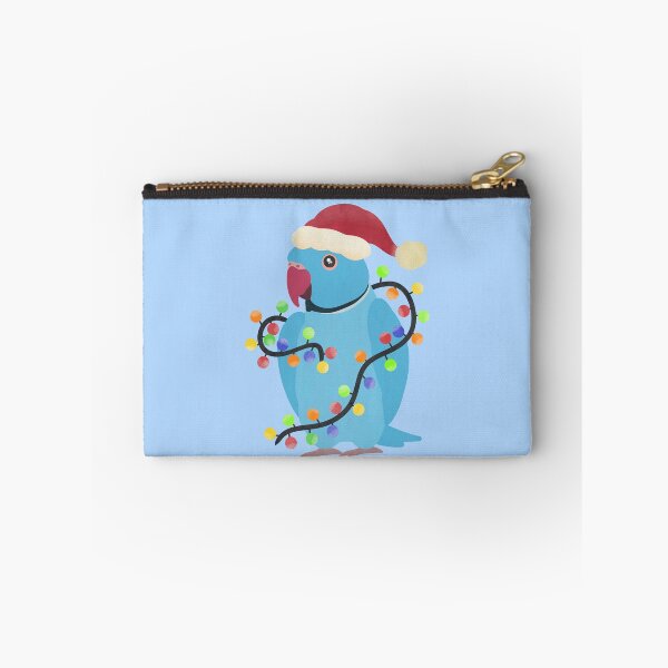 Item preview, Blue Indian Ringneck Christmas Illustration designed and sold by FandomizedRose.