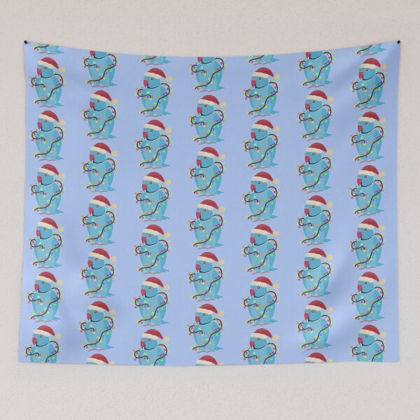 Item preview, Blue Indian Ringneck Christmas Illustration designed and sold by FandomizedRose.