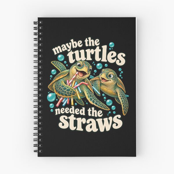 Item preview, Maybe The Turtles Needed the Straws Sea Turtle Drinking designed and sold by Trendably.