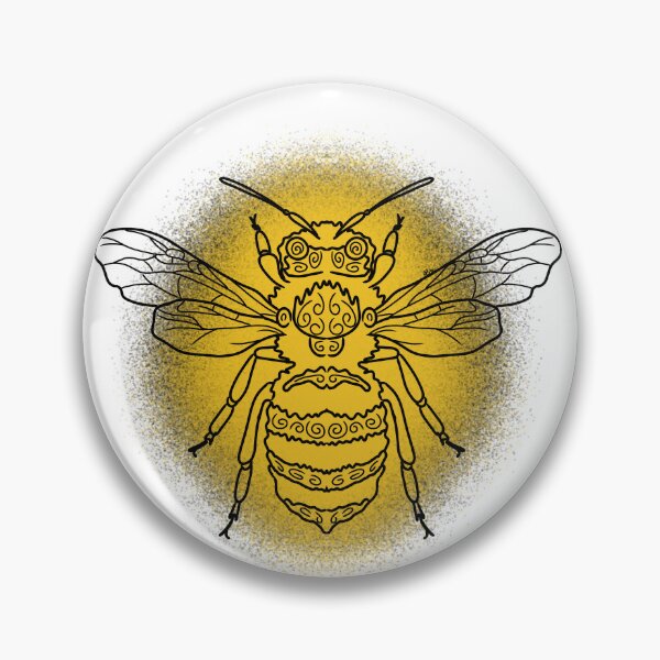 Item preview, Honey Bee Line-art (Yellow) designed and sold by Burnt_Pikachu.