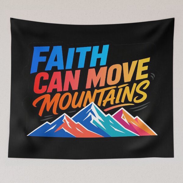 Item preview, Matthew 17:20 Faith Can Move Mountains designed and sold by plushism.