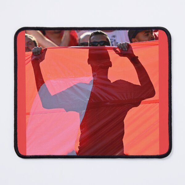 Item preview, Austrian Ultras pictured silhouetted behind a silhouetted tifo designed and sold by STFPhotoAgency.