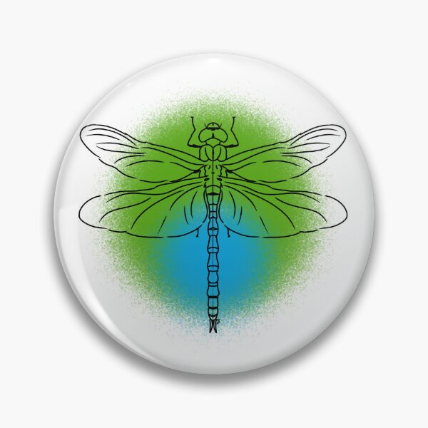 Item preview, Dragonfly Line-art (Green&Blue) designed and sold by Burnt_Pikachu.