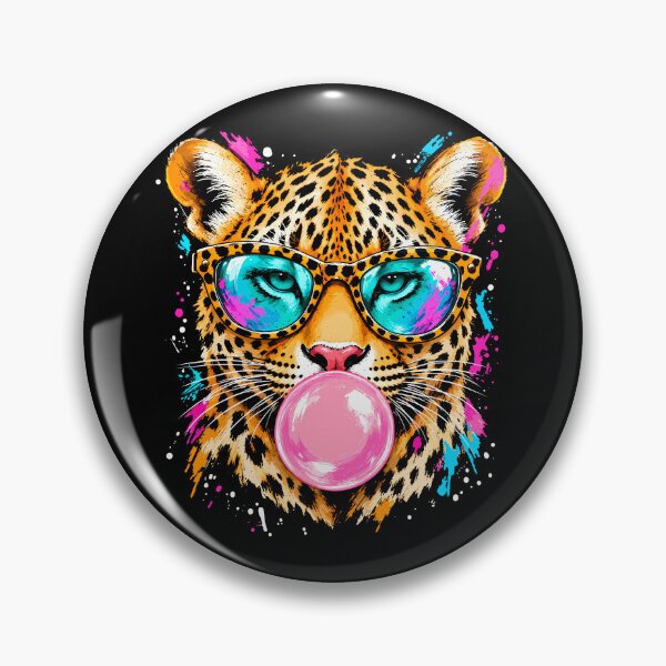 Item preview, Cool Leopard Sunglasses Bubble Gum designed and sold by gordonbwyashop.