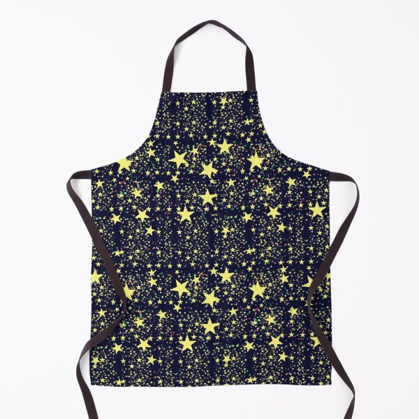 Item preview, Starry Night Confetti Pattern Yellow Stars Dark Blue  designed and sold by Patricia Grannum.