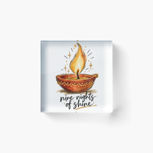 Artikelvorschau, Neun Nächte des Glanzes Navratri Diya entworfen und verkauft von Moss & Mellow.