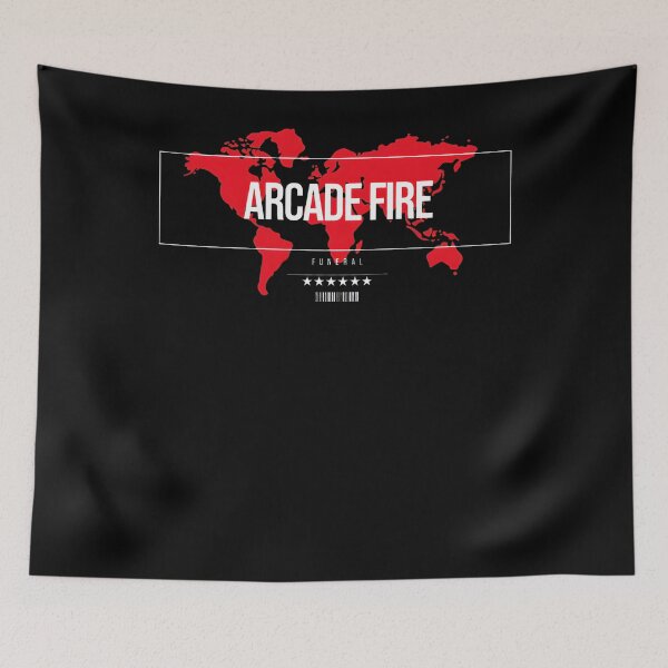 Item preview, Arcade Fire Funeral World Map Band designed and sold by ruokabbyart.