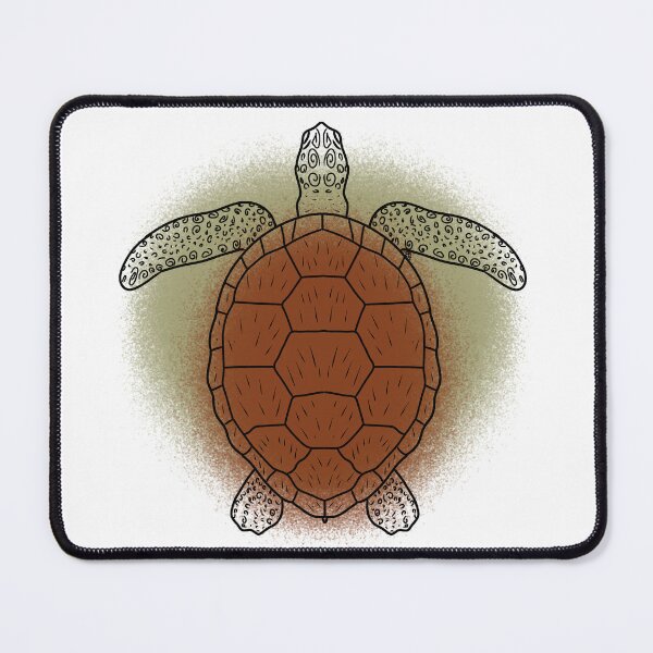 Item preview, Sea Turtle Line-art (Green&Brown) designed and sold by Burnt_Pikachu.