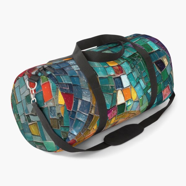 Item preview, Gaudi Inspired Colorful Mosaic Tile Abstract Pattern Trencadís Stained Glass Art  designed and sold by GrinGalore.