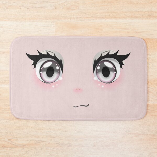 Item preview, Shy Silver Eyes Anime Face | Cute Kawaii Expression designed and sold by bella-rosa87.