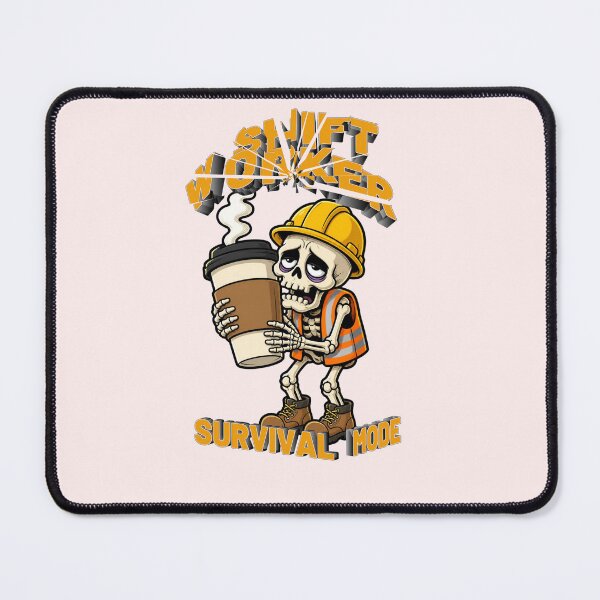 Item preview, Shift Worker Survival Mode Funny Skeleton Coffee designed and sold by Créative touche .