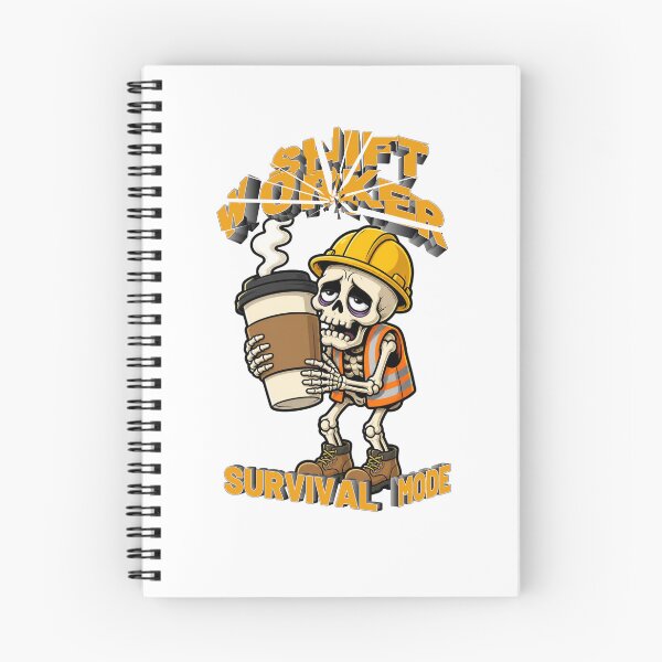 Item preview, Shift Worker Survival Mode Funny Skeleton Coffee designed and sold by Créative touche .