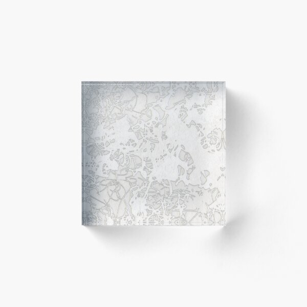 white tangle Acrylic Block