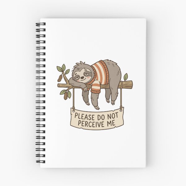 Item preview, Please Do Not Perceive Me Tired Hanging Sloth Introvert designed and sold by Anno Meister.