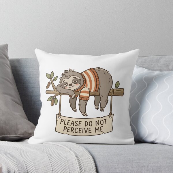 Item preview, Please Do Not Perceive Me Tired Hanging Sloth Introvert designed and sold by Anno Meister.