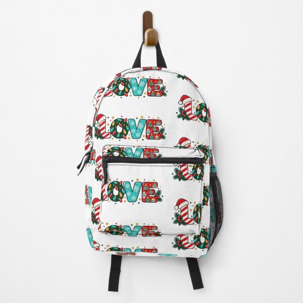 Item preview, Festive Love Lettering with Christmas Patterns designed and sold by skyartdesign.