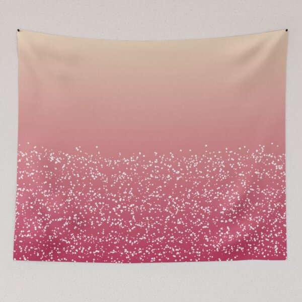 Item preview, Sparkly Star Cream Crimson Ombre designed and sold by Zaya_art.
