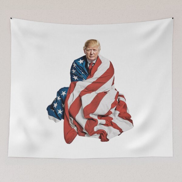 Item preview, Donald Trump Wrapped in the American Flag designed and sold by 4U---Store.