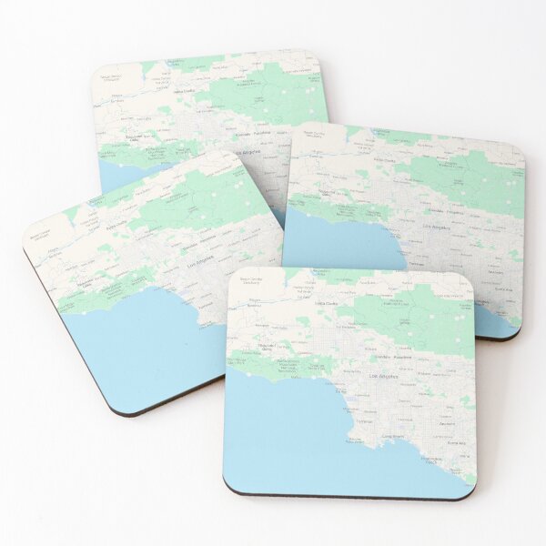 Item preview, Los Angeles Interface Map Modern GPS Grid Art designed and sold by YAZ.