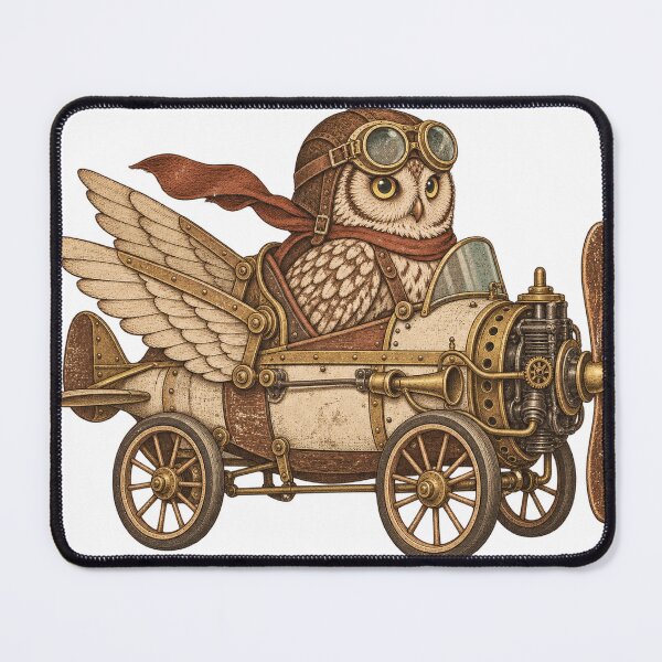 Item preview, Steampunk owl pilot in a flying machine designed and sold by LongIslandDesgn.
